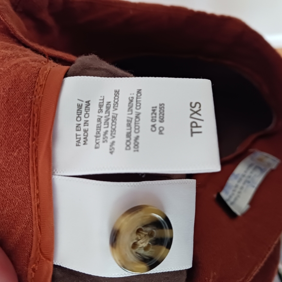 Linen blend high waisted pants - Picture 5 of 5